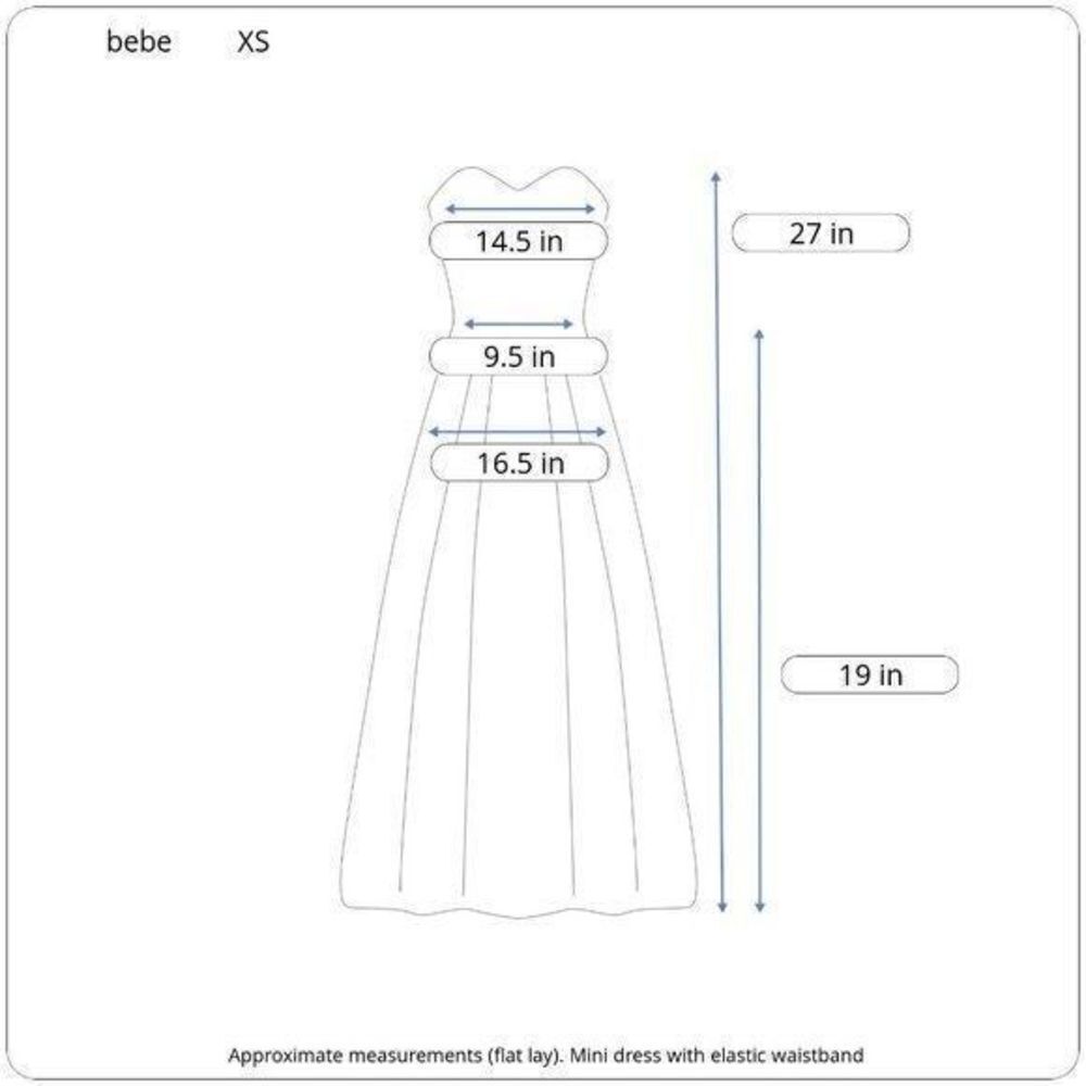 bebe Sheer Ruffle Strapless Dress - Picture 10 of 10